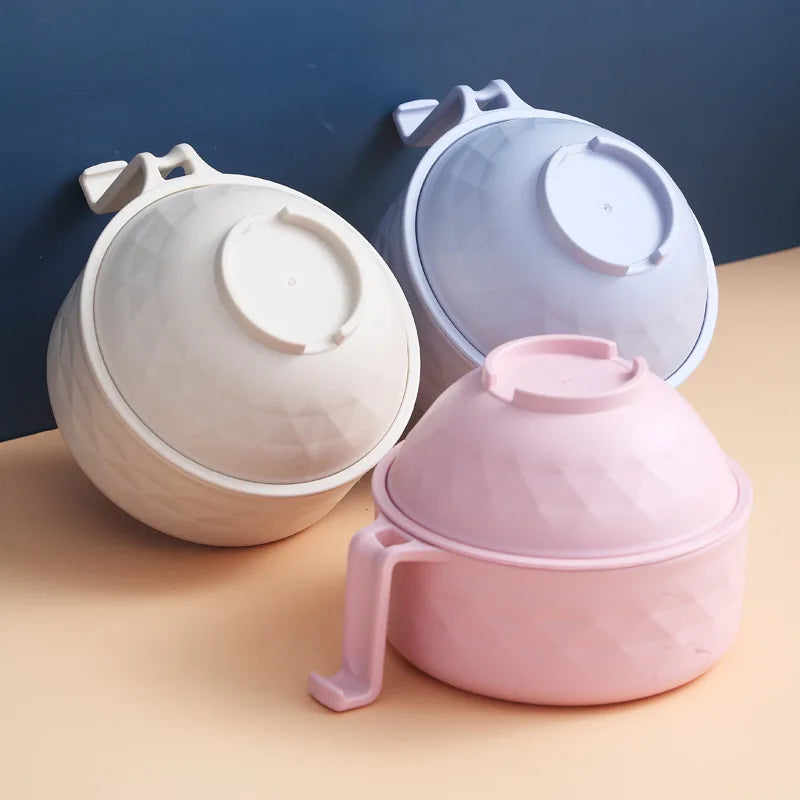 Ensemble de cuiseur à bol Ramen pour micro-ondes, bol à nouilles instantanées en paille de blé avec poignées, accessoires de cuisine pour cuiseur à nouilles Ramen l'atelier des ustensiles