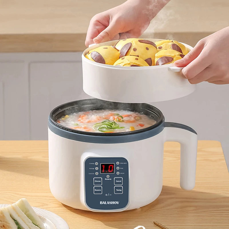 Cuiseur à riz électrique 1,7 l, simple, Double couche, 220V, multi-cuiseur antiadhésif, multicuiseur mécanique intelligent, Pot de riz à la vapeur pour la maison l'atelier des ustensiles