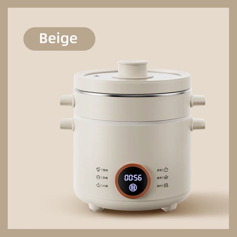 Cuiseur à riz électrique 2,0 l, Mini multicuiseur, boîte à déjeuner, cuiseurs à riz, poêle électrique antiadhésive, cuiseur à vapeur pour aliments l'atelier des ustensiles