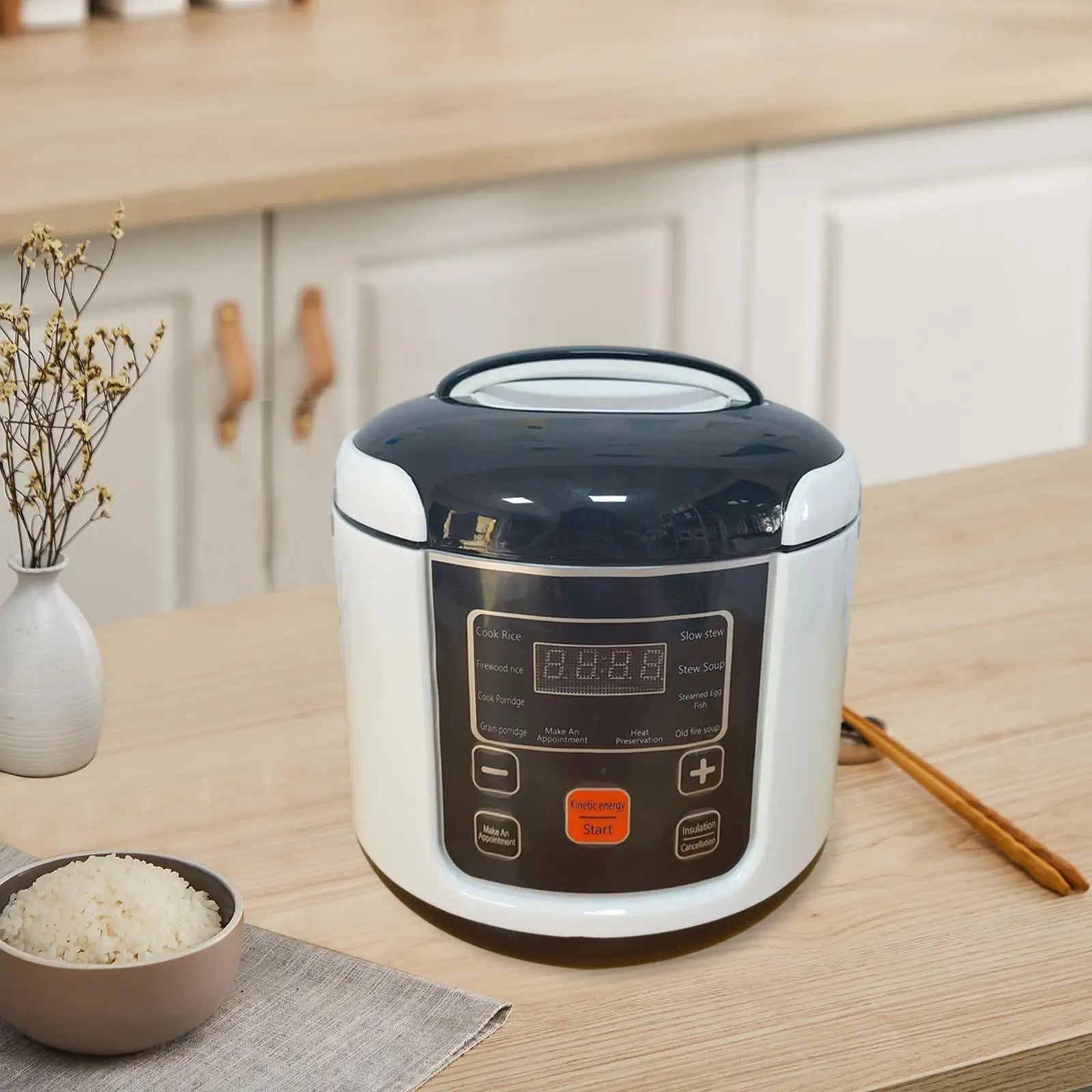 Mini-cuiseur à riz électrique portable pour véhicule, avec fonction de chauffage et plateau vapeur, idéal pour le porridge et les repas en déplacement l'atelier des ustensiles