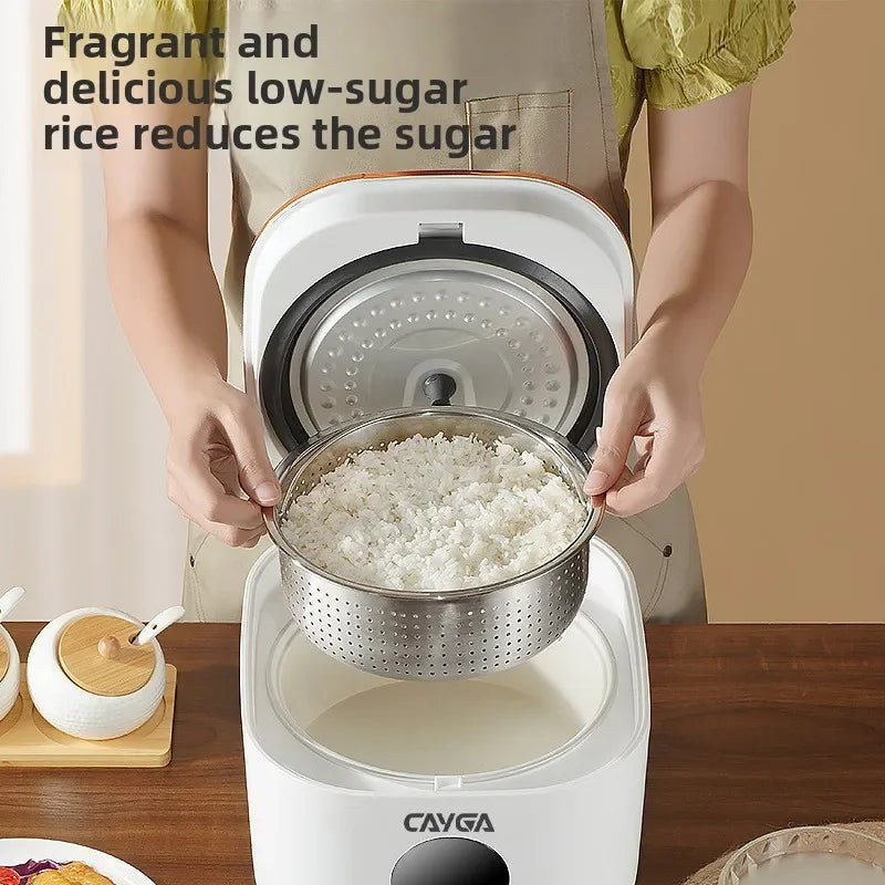 Cuiseur à riz électrique numérique intelligent multifonction 3L, Mini cuiseur à riz avec revêtement antiadhésif, Pot intérieur en céramique, séparation du riz et de la soupe l'atelier des ustensiles
