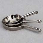 1 ensemble 1:12 maison de poupée Miniature poêle Casserole métal ustensiles de cuisine cuisine modèle décor jouet maison de poupée accessoires l'atelier des ustensiles