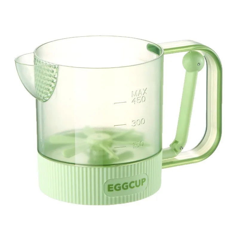 Tasse à fouetter les œufs multifonctionnelle, batteur à œufs manuel domestique pour fouetter la crème et les œufs battants, comprend un passoire l'atelier des ustensiles