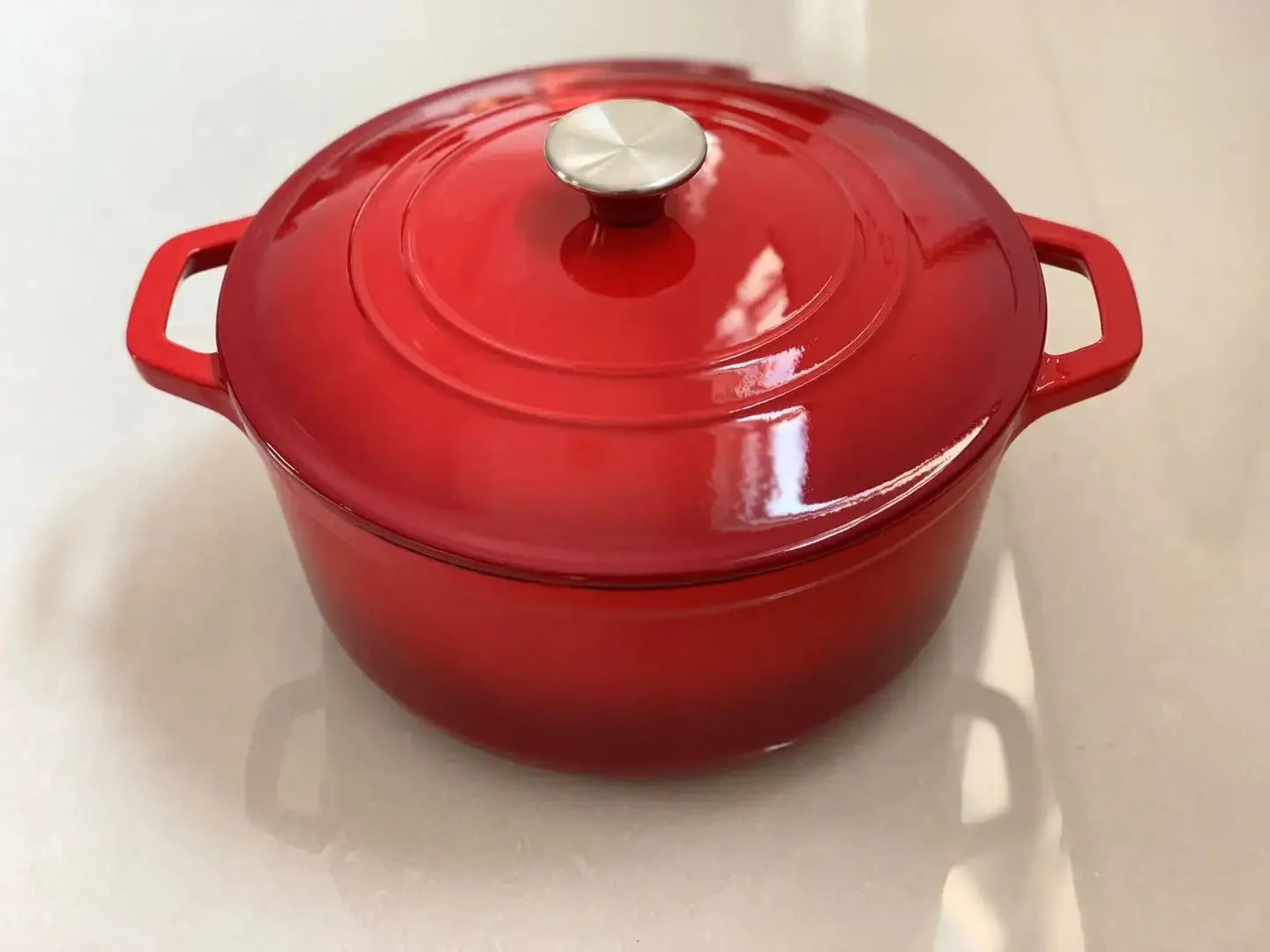 Four hollandais Unique bleu marine de haute qualité, Pot en fonte émaillée avec couvercle, casserole, Casserole, accessoires de cuisine, outils de cuisine l'atelier des ustensiles
