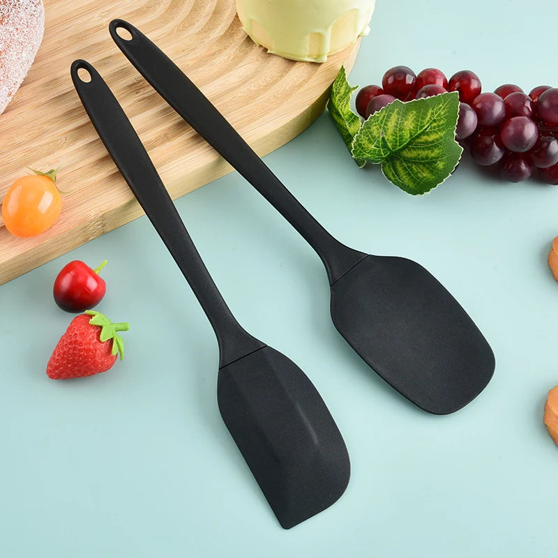 Ensemble d'ustensiles de cuisine en silicone 6 pièces, spatule à crème, spatule, pinceau à huile, ensemble de spatules de précision, outil de pâtisserie, manche non intégré l'atelier des ustensiles