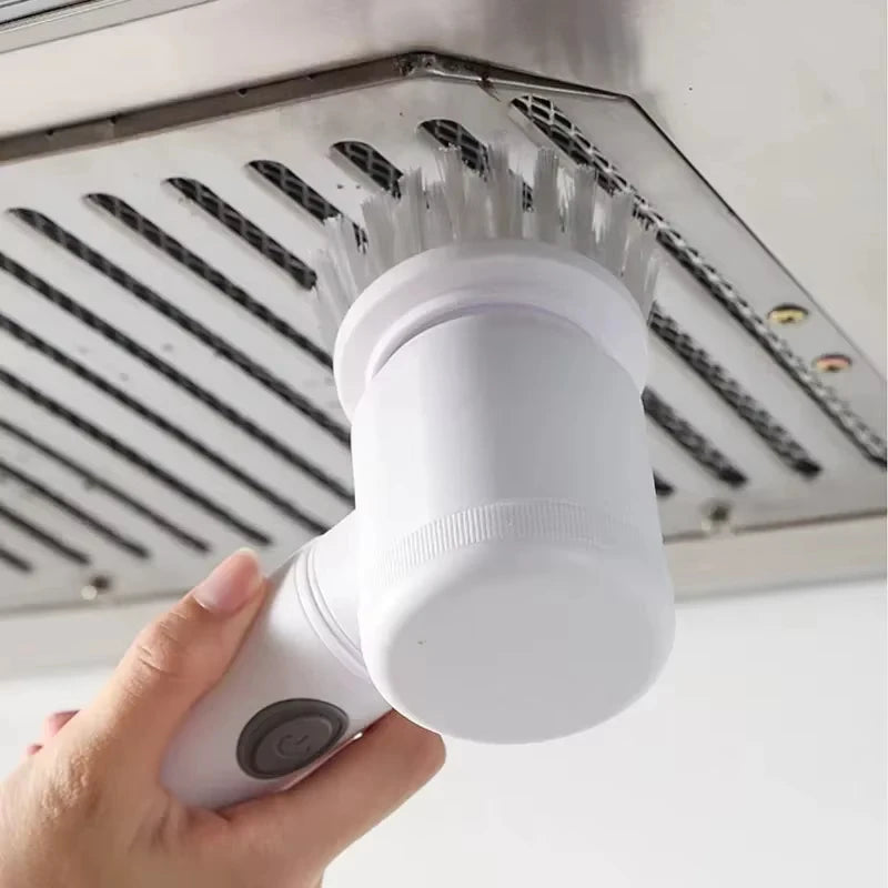 Brosse de nettoyage électrique Rechargeable, brosse de vaisselle multifonctionnelle sans fil pour la cuisine, outil de nettoyage de casseroles Portable l'atelier des ustensiles