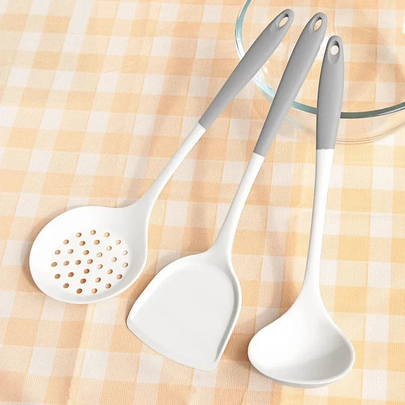 Large spatule en Silicone, tourneur de pelle antiadhésive, spatule à poisson, large tourneur Flexible pour ustensiles de cuisine antiadhésifs, œuf l'atelier des ustensiles
