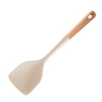 Ensemble d'ustensiles de cuisine en silicone avec manche en bois dur durable, outil de degré de chaleur, tourneur antiadhésif, kit de spatule à cuillère fendue, nouveau l'atelier des ustensiles