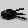1 ensemble 1:12 maison de poupée Miniature poêle Casserole métal ustensiles de cuisine cuisine modèle décor jouet maison de poupée accessoires l'atelier des ustensiles