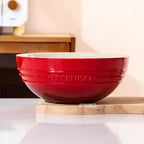Grand bol à soupe en céramique, bol à salade, Le Creuset, usage domestique, grand bol, vaisselle de style français l'atelier des ustensiles