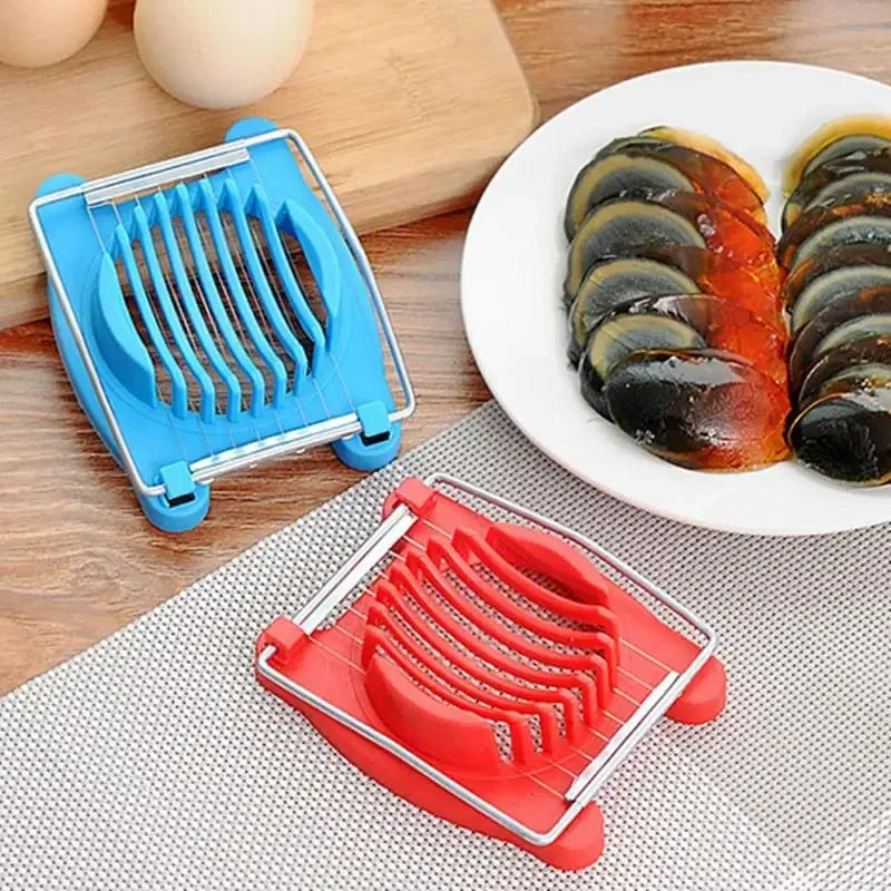 Gadget de cuisine multifonctionnel, accessoires créatifs, trancheur d'œufs durs en acier inoxydable, séparateur d'œufs, coupe-œufs de cuisine domestique l'atelier des ustensiles
