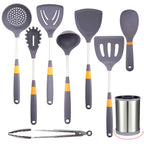Outil de cuisson en Silicone de qualité supérieure, résistant à la chaleur, agrandir les ustensiles de cuisine avec conception de Support antidérapant et poignée en Silicone l'atelier des ustensiles