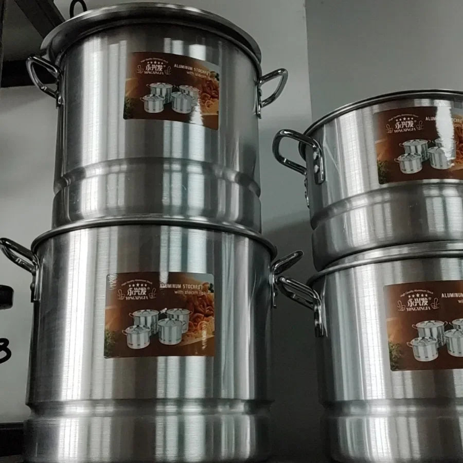 Pot en aluminium prix usine ensemble de commerce extérieur direct pot en aluminium 6pcsPOLISHING COOKWARE l'atelier des ustensiles