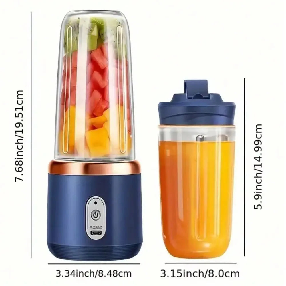 Mixeur portable rechargeable – 380 ml, pour smoothies et glace pilée, idéal pour les voyages, la salle de sport et les déplacements l'atelier des ustensiles