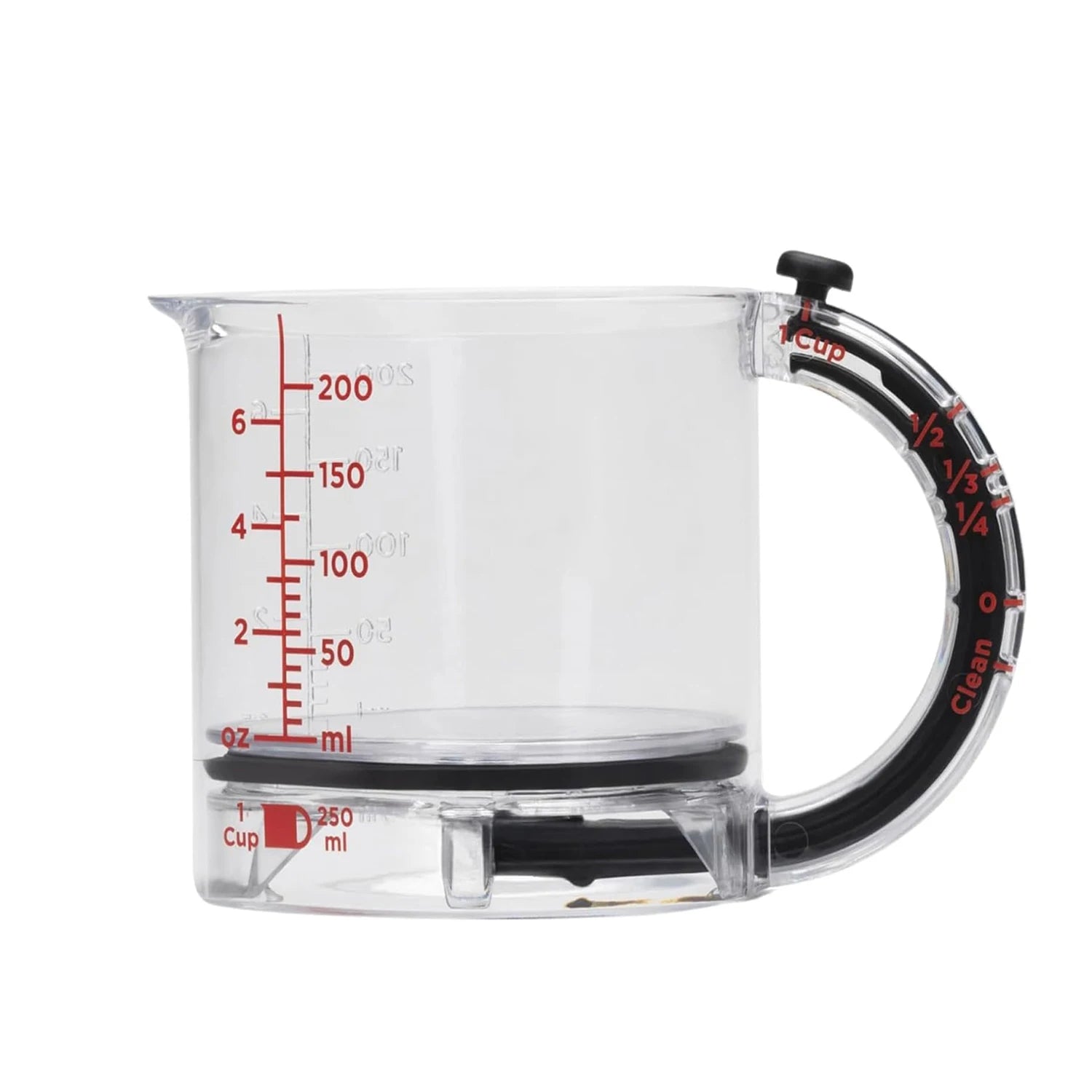 Tasse à mesurer 4 en 1, tasse à mesurer multifonctionnelle réglable avec Base d'étanchéité de Style grattoir, tasses cubiques de cuisine, outils pour la cuisine l'atelier des ustensiles