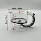 Tasse à mesurer 4 en 1, tasse à mesurer multifonctionnelle réglable avec Base d'étanchéité de Style grattoir, tasses cubiques de cuisine, outils pour la cuisine l'atelier des ustensiles