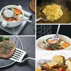 Spatule pratique en acier inoxydable 304, ensemble d'ustensiles de cuisine, outil de cuisine, tourneur fendu, cuillère à riz, louche, outils de cuisine, 5 pièces/ensemble l'atelier des ustensiles