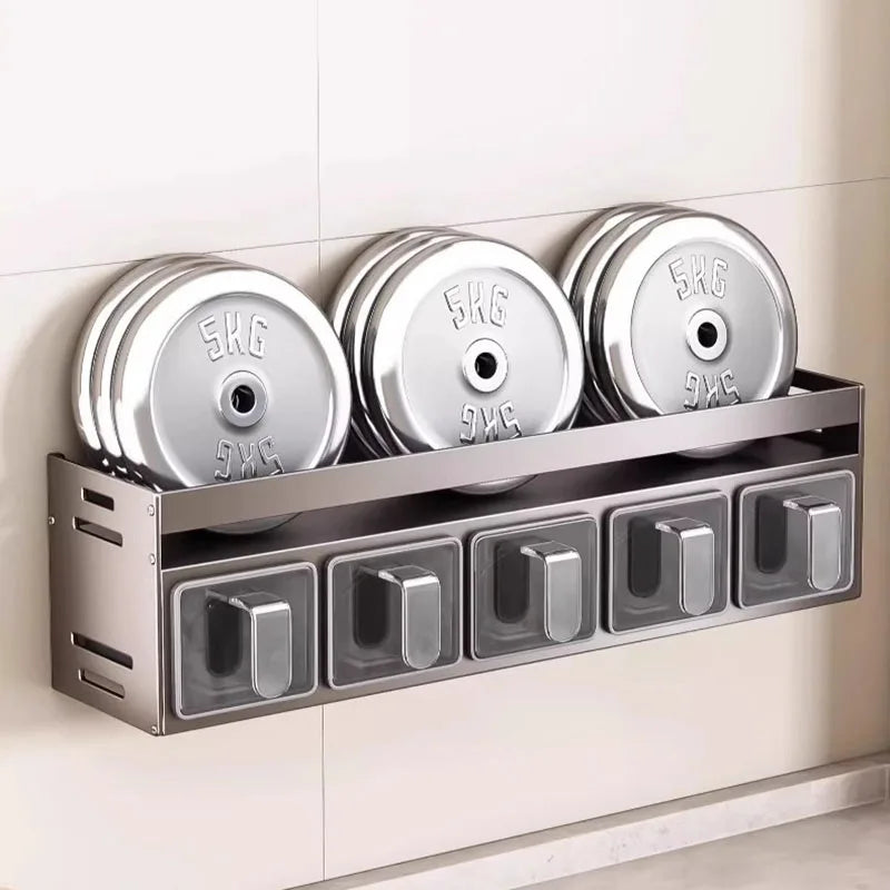 Étagère à épices murale sans perçage, organisateur peu encombrant pour huile, sel, Sauce soja, vinaigre et condiments l'atelier des ustensiles