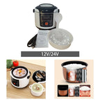 Mini-cuiseur à riz électrique portable pour véhicule, avec fonction de chauffage et plateau vapeur, idéal pour le porridge et les repas en déplacement l'atelier des ustensiles