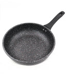 Master Star New Deep Fry Pan High Quality Thicken Made Black Granite Coating Frying Pan Non Stick Induction Cooker l'atelier des ustensiles