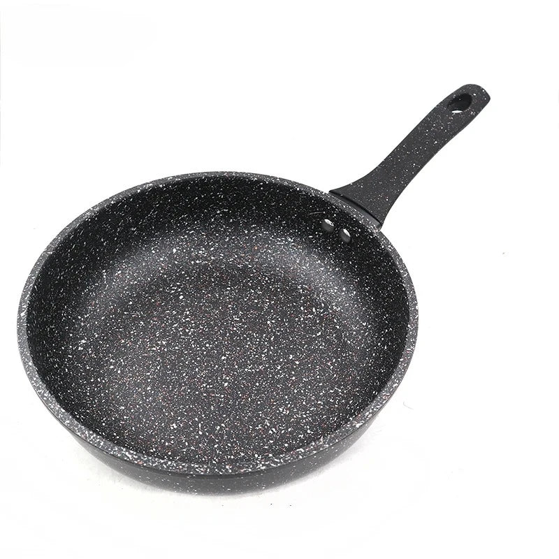 Master Star New Deep Fry Pan High Quality Thicken Made Black Granite Coating Frying Pan Non Stick Induction Cooker l'atelier des ustensiles