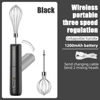 Collapsiblemb Sans Fil Portable USB Recharge Électrique De Poche Mélangeur Ménage Gâteau Crème Batteur Envoyer Deux Têtes De Mélange l'atelier des ustensiles