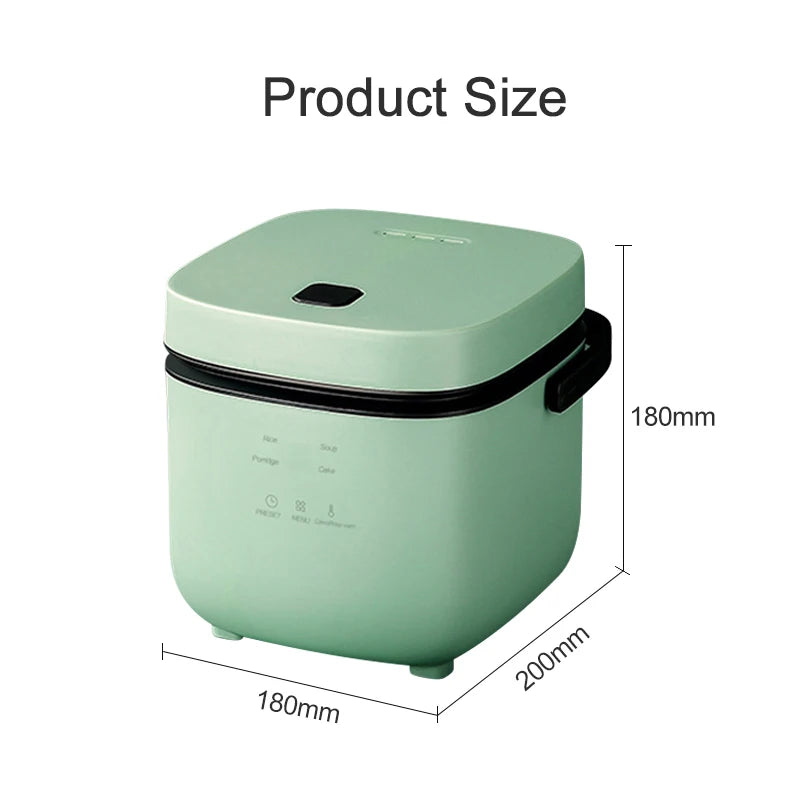 2022 nouveau dans Mini cuiseur à riz électrique Intelligent automatique cuiseur de cuisine domestique 1-2 personnes petit chauffe-plats vapeur 1.2L l'atelier des ustensiles