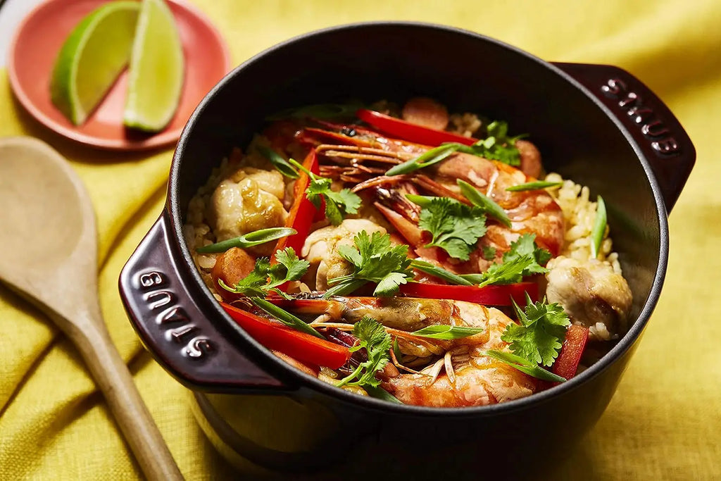 Casserole à riz en fonte, cuiseur à riz de 16cm, four hollandais noir, marmite à ragoût Applicable à la cuisson du riz et des ustensiles de cuisine de 1.5 litres l'atelier des ustensiles