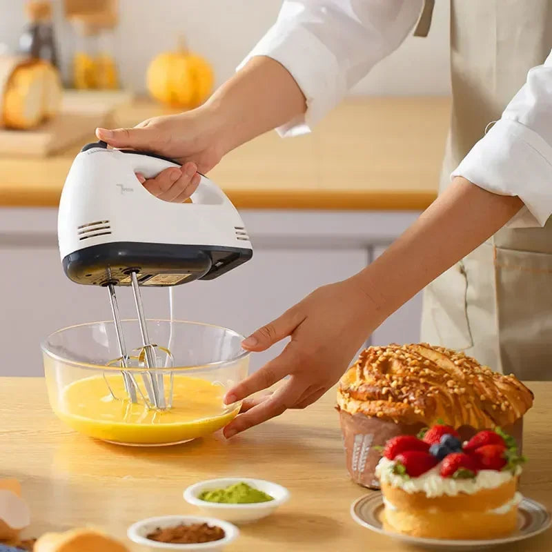 Batteur à œufs électrique portatif, mélangeur de cuisine multifonctionnel pour crème blanche, pâte, cuisson automatique à domicile, batteur à blanc d'œuf l'atelier des ustensiles