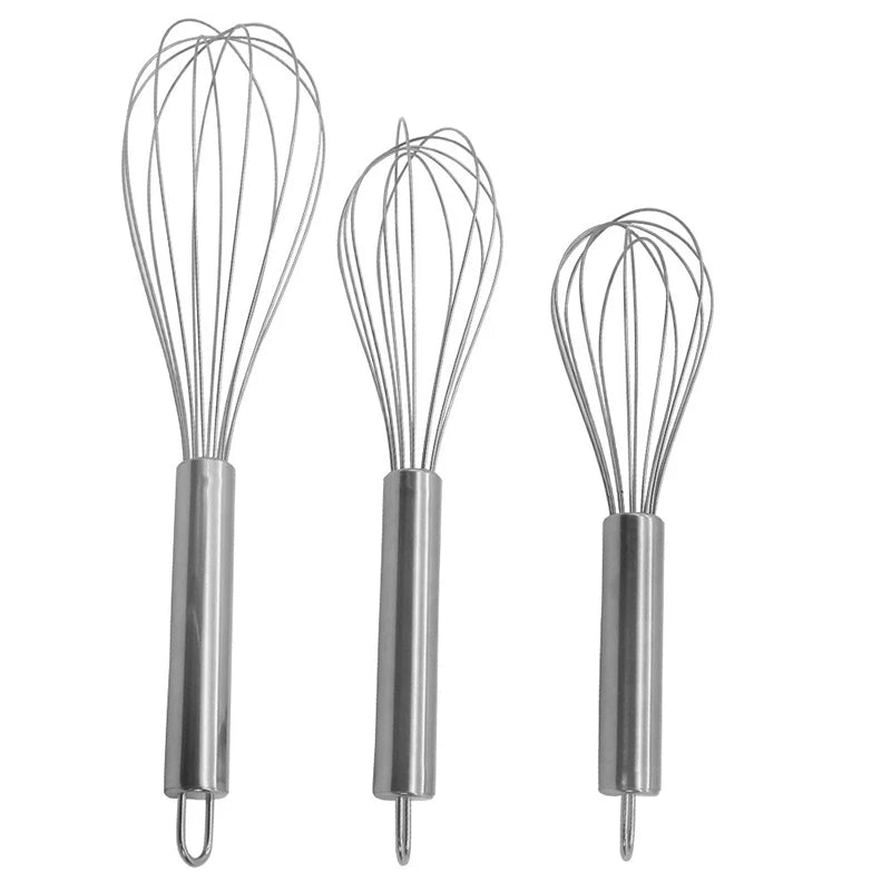 Fouet manuel de cuisine en acier inoxydable à 6 fils, mini fouet et mélangeur pour cuisine l'atelier des ustensiles