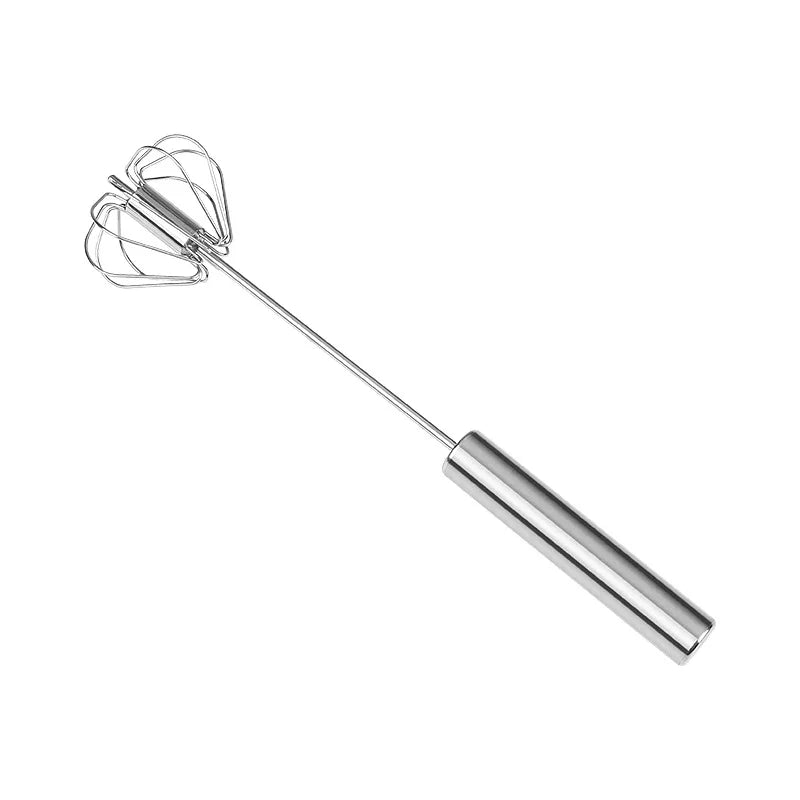 Batteur à œufs manuel en acier inoxydable, presse mélangeur de crème, batteur à œufs rotatif semi-automatique, outils de cuisson de cuisine 1 pièce l'atelier des ustensiles