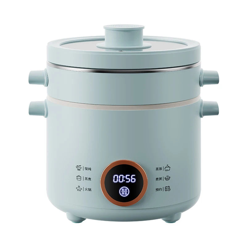 Cuiseur à riz électrique 2,0 l, Mini multicuiseur, boîte à déjeuner, cuiseurs à riz, poêle électrique antiadhésive, cuiseur à vapeur pour aliments l'atelier des ustensiles