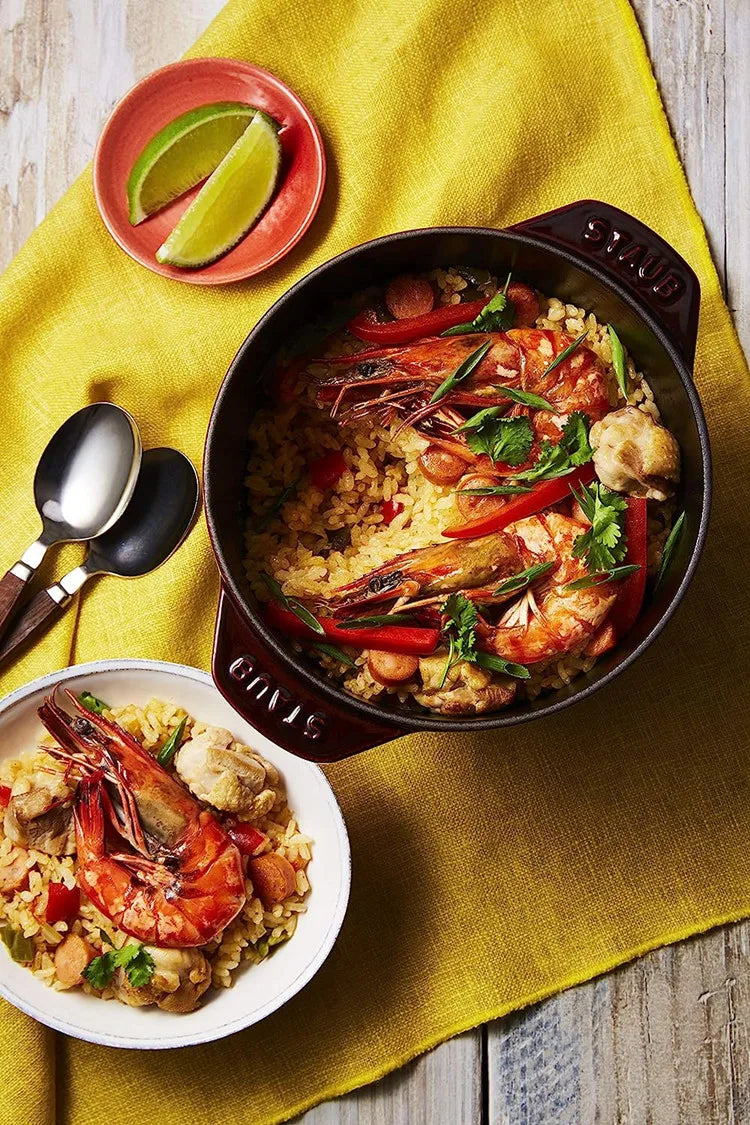 Casserole à riz en fonte, cuiseur à riz de 16cm, four hollandais noir, marmite à ragoût Applicable à la cuisson du riz et des ustensiles de cuisine de 1.5 litres l'atelier des ustensiles