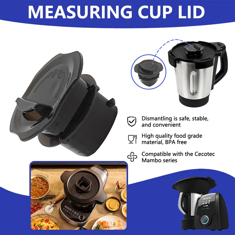 Couvercle de tasse à mesurer unique pour machine de cuisine Cecotec Mambo ; Accessoires essentiels pour robots de cuisine l'atelier des ustensiles
