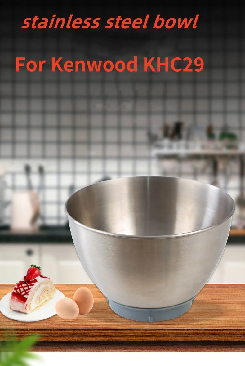 Bol robot en métal pour Kenwood KHC29 prospero, pour bol mélangeur KHC29, bol en acier inoxydable, accessoires de robot culinaire Chef Elite l'atelier des ustensiles