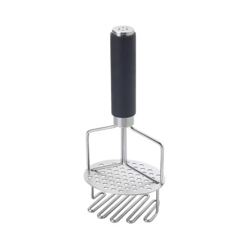 Écrase-pommes de terre manuel double couche en acier inoxydable, à pression ondulée, avec poignées robustes, pour pommes de terre molles l'atelier des ustensiles