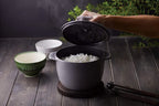 Casserole à riz en fonte, cuiseur à riz de 16cm, four hollandais noir, marmite à ragoût Applicable à la cuisson du riz et des ustensiles de cuisine de 1.5 litres l'atelier des ustensiles