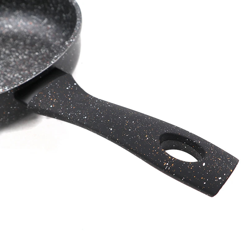 Master Star New Deep Fry Pan High Quality Thicken Made Black Granite Coating Frying Pan Non Stick Induction Cooker l'atelier des ustensiles