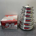 Pot en aluminium prix usine ensemble de commerce extérieur direct pot en aluminium 6pcsPOLISHING COOKWARE l'atelier des ustensiles