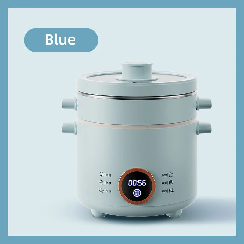 Cuiseur à riz électrique 2,0 l, Mini multicuiseur, boîte à déjeuner, cuiseurs à riz, poêle électrique antiadhésive, cuiseur à vapeur pour aliments l'atelier des ustensiles