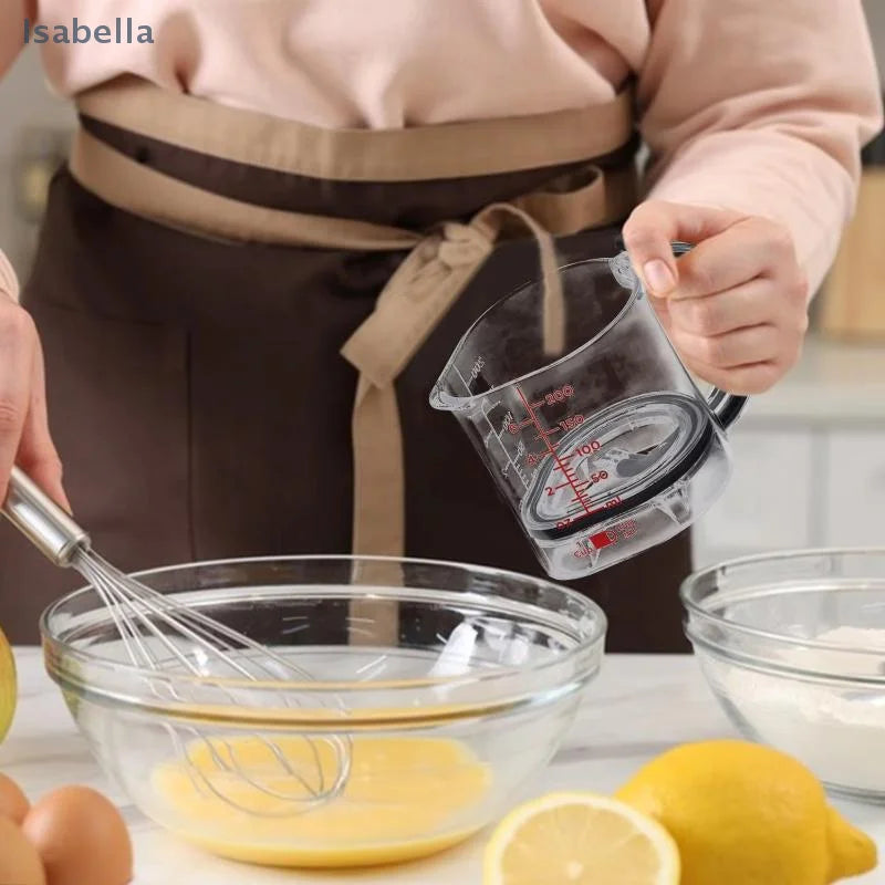 ♥ Tasse à mesurer réglable 4 en 1 de 250ml, avec Base d'étanchéité de Style grattoir, outil de cuisine pour la cuisson/cuisine l'atelier des ustensiles