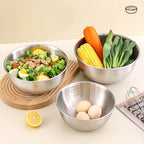 Ensemble de bols à mélanger en acier inoxydable, 3 pièces, utilisé pour la cuisine, la pâtisserie et le service, la cuisine/sélange, la tasse à mesurer pour la cuisson l'atelier des ustensiles