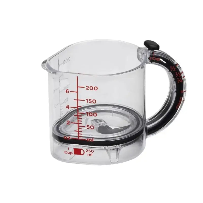 ♥ Tasse à mesurer réglable 4 en 1 de 250ml, avec Base d'étanchéité de Style grattoir, outil de cuisine pour la cuisson/cuisine l'atelier des ustensiles