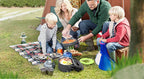 Fournitures d'extérieur-ensemble de casseroles pour 2-3 personnes pour Camping en plein air, ustensiles de cuisine, ensemble de théière pliante l'atelier des ustensiles