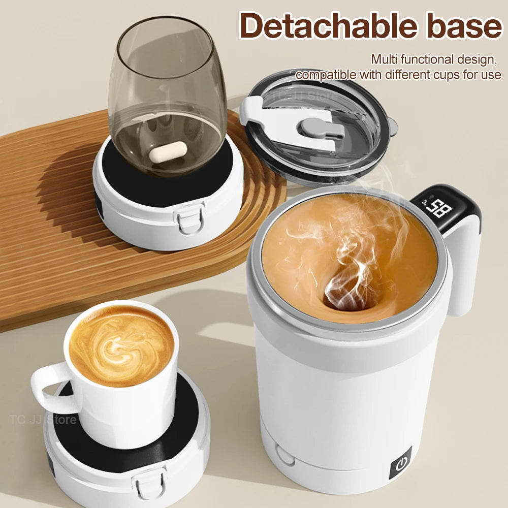 Tasse à agitation automatique tasses à agitation électrique rechargeables mélangeur magnétique tasse à café en acier inoxydable gobelet magnétique rotatif l'atelier des ustensiles