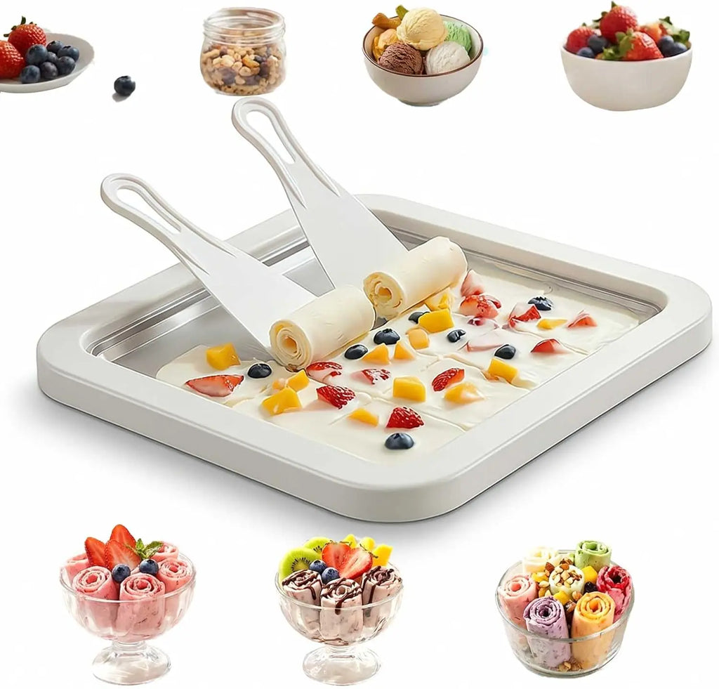 Machine à glace sans fil multifonctionnelle pour la maison, pour yaourts frais faits maison, glaces et desserts glacés, facile à utiliser l'atelier des ustensiles