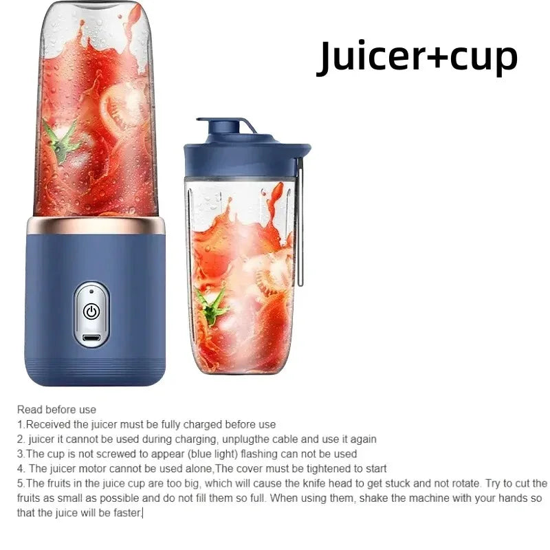 Presse-agrumes électrique Portable USB, 6 couleurs, 400ml, tasse pour Smoothie, Milkshake, cuisine, Mini outil de mélange l'atelier des ustensiles
