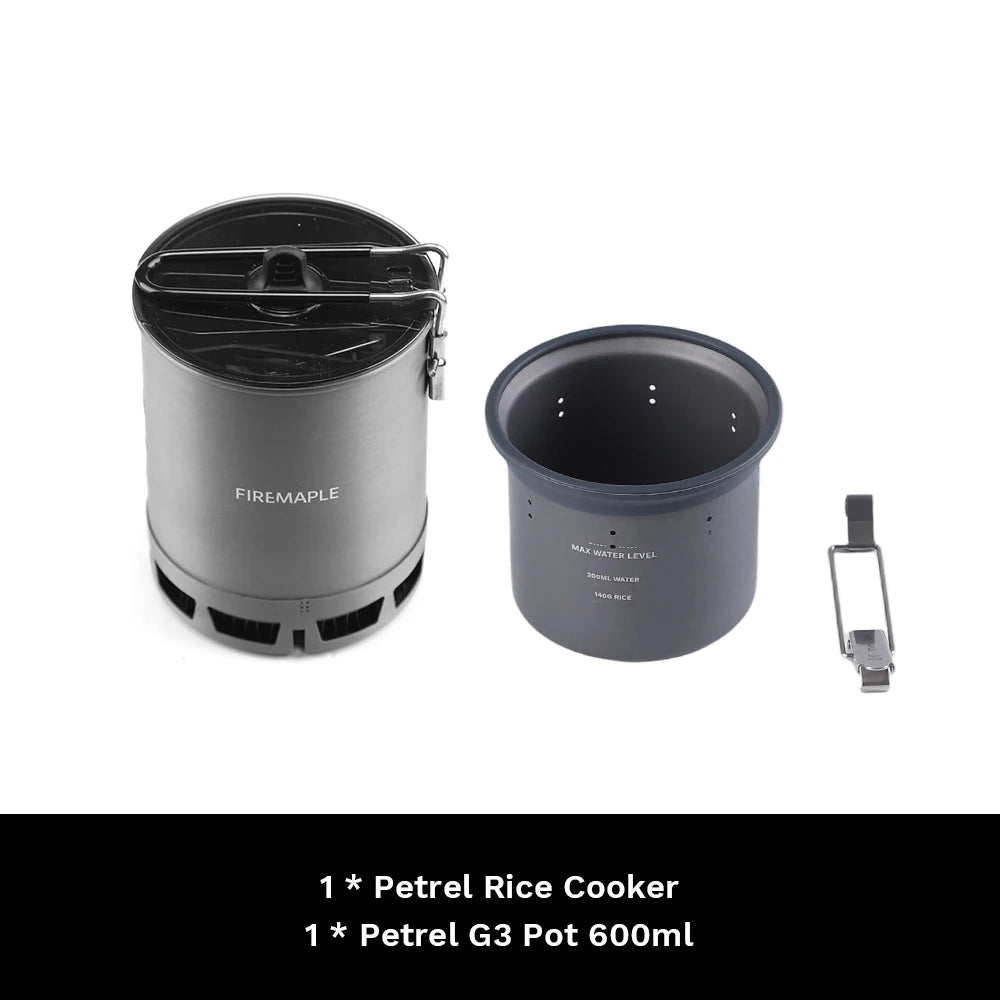 Cuiseur à riz à Micro pression en forme d'érable à feu, tasse de cuisson Portable ultralégère pour Pot G3, 300ml, ustensiles de cuisine pour Camping et randonnée l'atelier des ustensiles