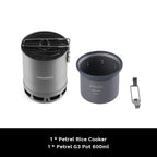 Cuiseur à riz à Micro pression en forme d'érable à feu, tasse de cuisson Portable ultralégère pour Pot G3, 300ml, ustensiles de cuisine pour Camping et randonnée l'atelier des ustensiles