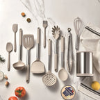 Ensemble d'outils de cuisine à Base rotative à 360 degrés, ustensiles de cuisine de cuisson Non toxiques, pelle en Silicone cuillère grattoir brosse tourneur 12 pièces l'atelier des ustensiles